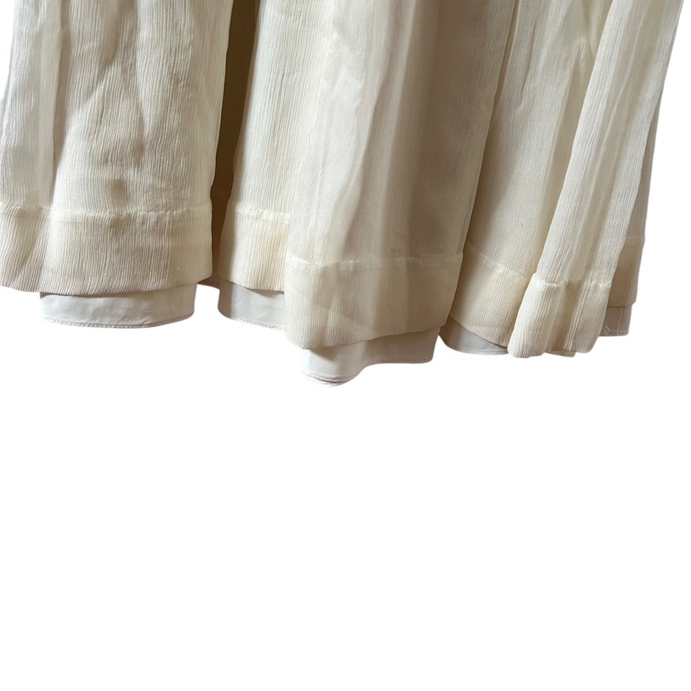 J.Crew Sophia Gown Silk In Silk Chiffon Ivory Size 0 - Picture 11 of 14